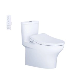 Bồn Cầu Một Khối Nắp Điện Tử Caesar C1395F + TAF512H – Chính Hãng, Thông Minh, Cao Cấp