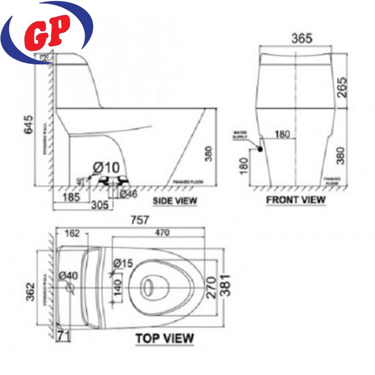 Bồn Cầu American Standard VF-2010S Dòng Activa Nắp Rửa Cơ