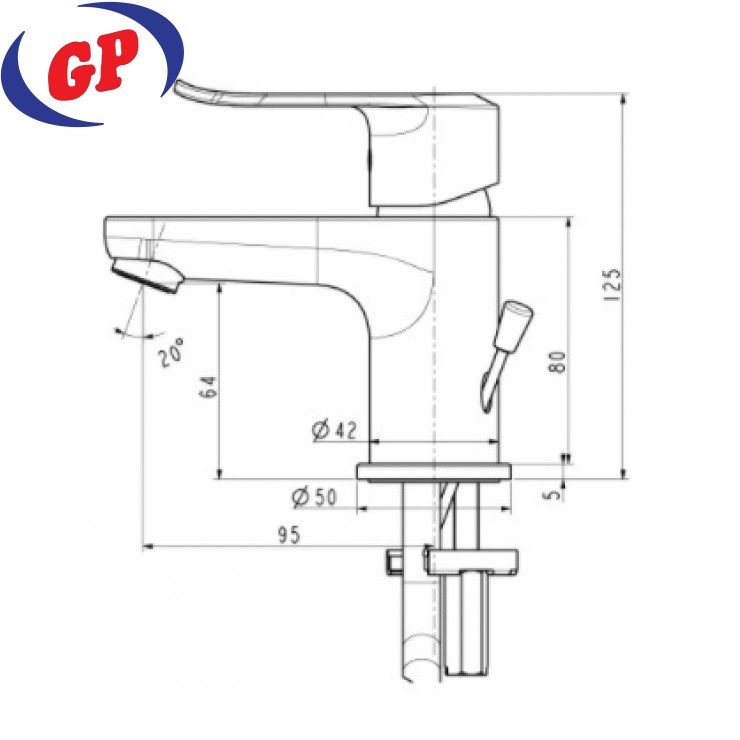 Vòi Lavabo American Standard WF-0701 Neo Modern Nóng Lạnh