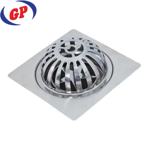 Cầu chắn rác SUS304 đế vuông 150x150 ống 90