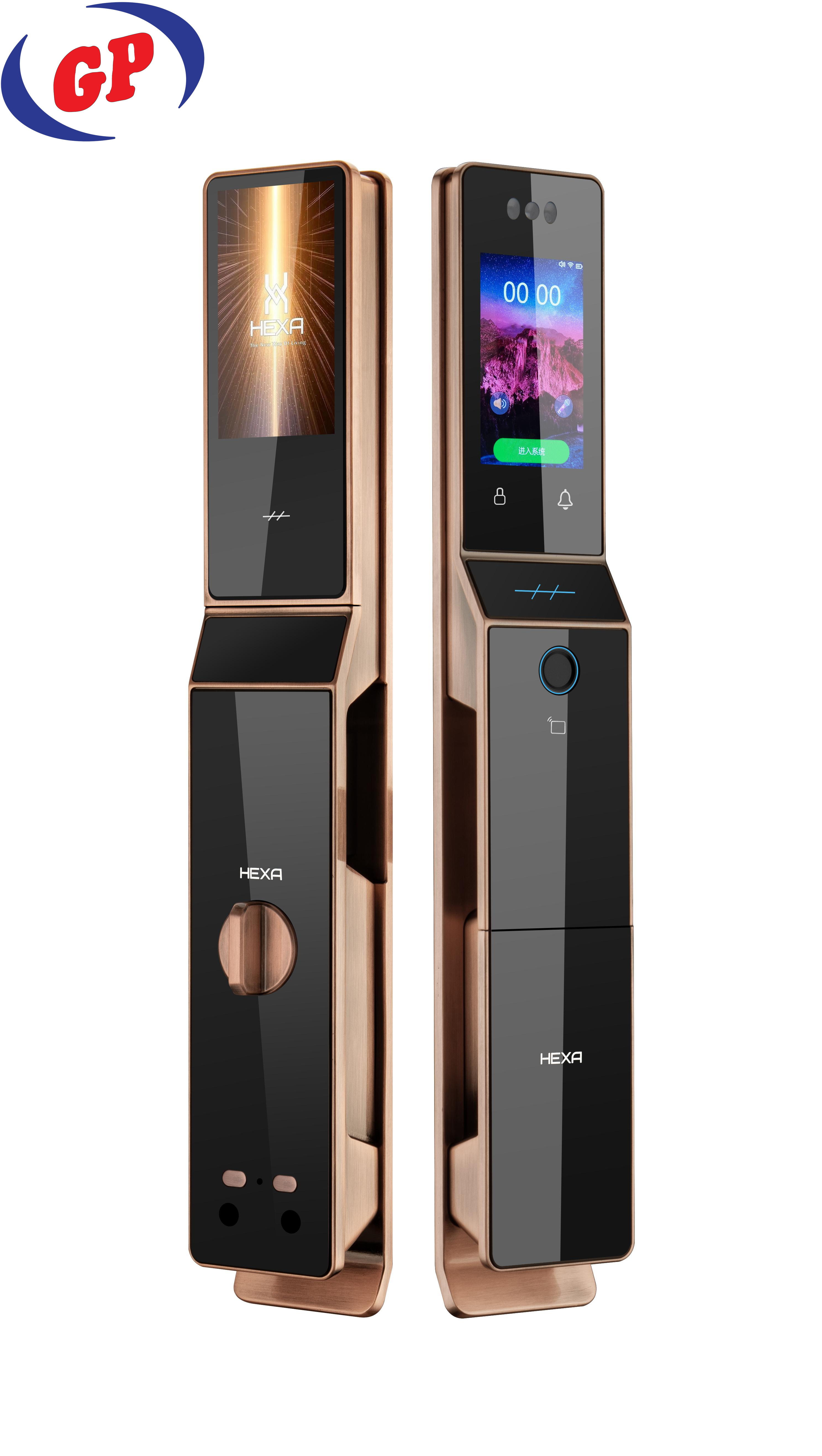 Khóa cửa Thông minh Hexa P100M - Promax mạ vàng