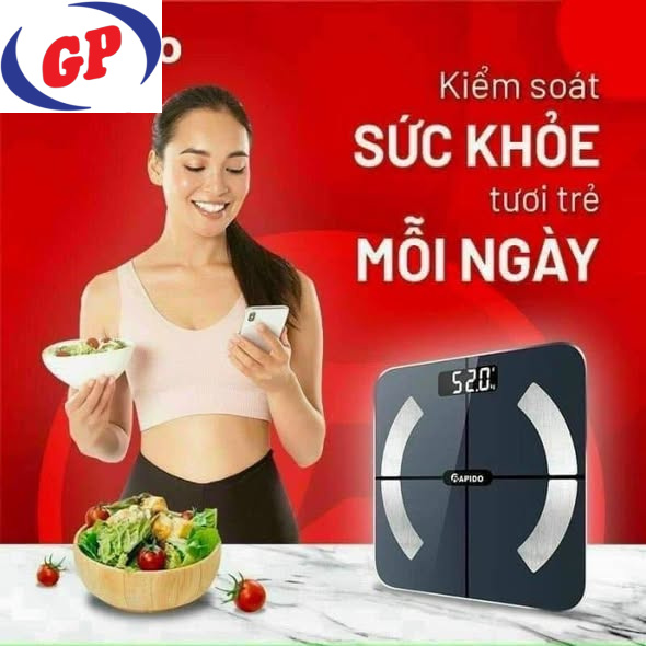 Cân sức khỏe thông minh Rapido RSB02-S (Có bluetooth)
