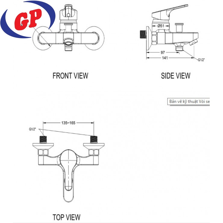 Vòi Sen Nóng Lạnh American Standard Concept WF-1411