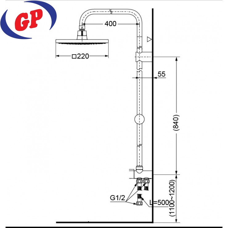 Thân Sen Cây TOTO DM907C1S Tắm Đứng